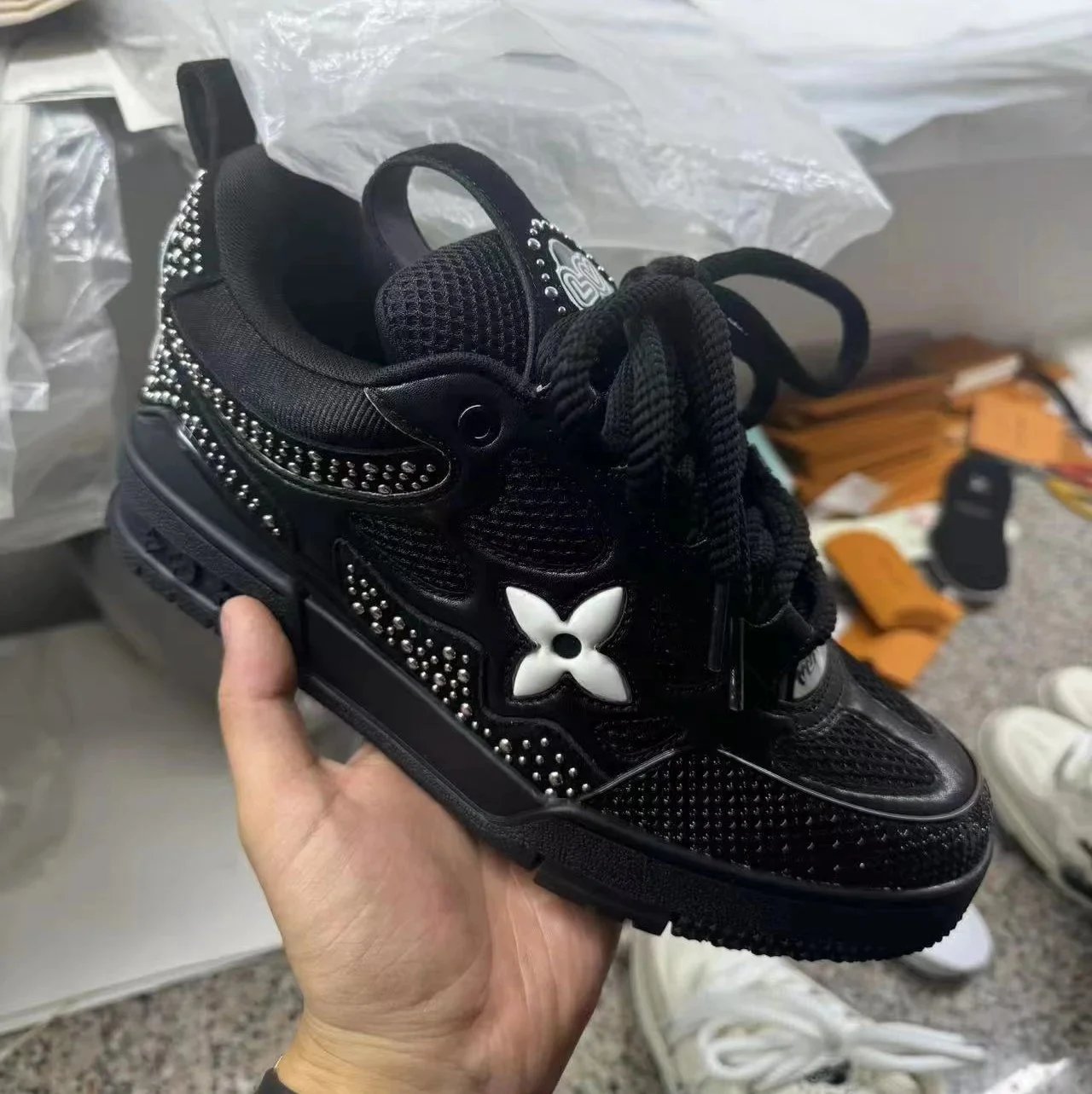Black rivets