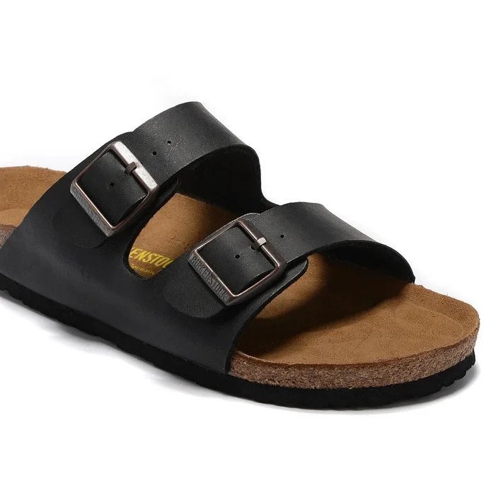 Sandals smooth leather black
