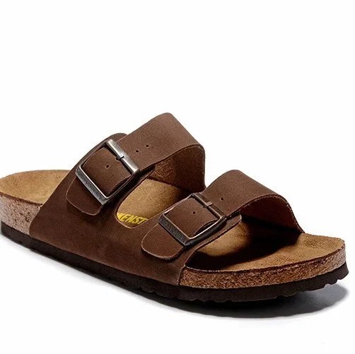 Sandals oil wax brown