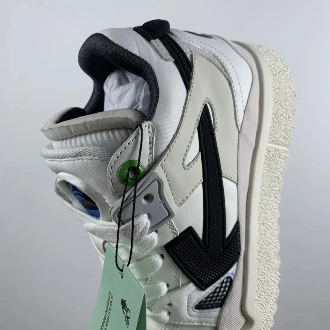 Off-White Diagonal Sneaker Green White Sneakers - 5