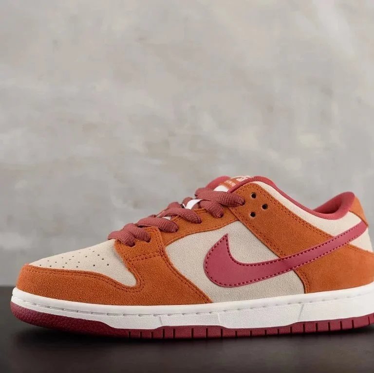 Nike Dunk Low Brown Red Swoosh