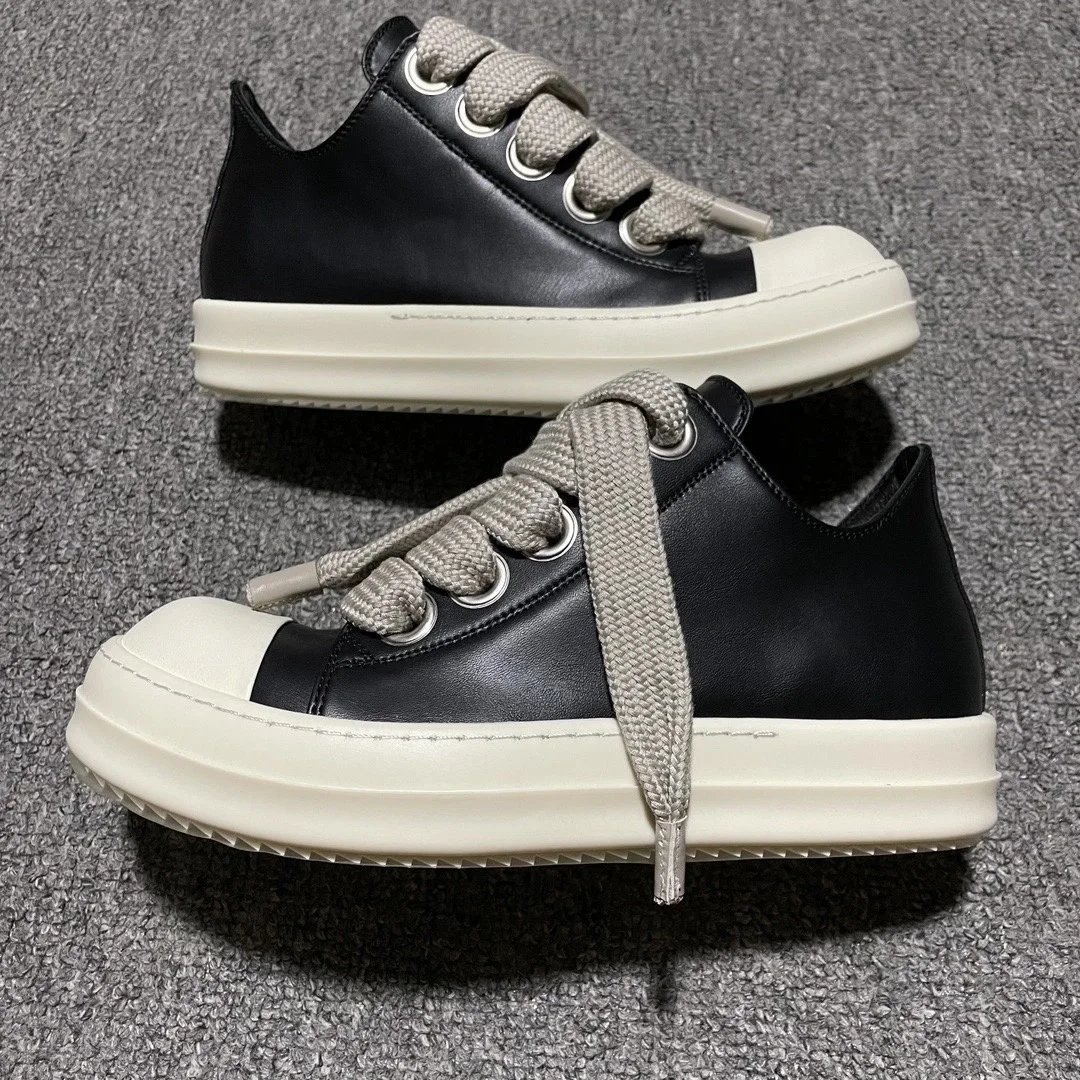 Low cut thick shoelaces