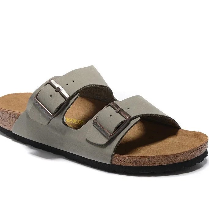 Sandals suede gray