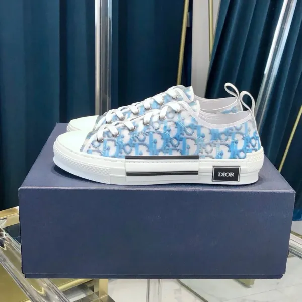 Dior B23 Oblique Blue White Sneakers - 1
