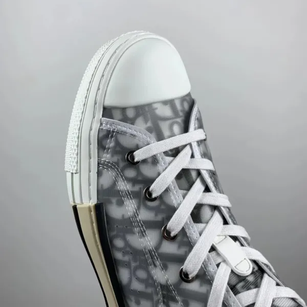 Dior B23 High-Top Transparent Gray Sneakers - 3