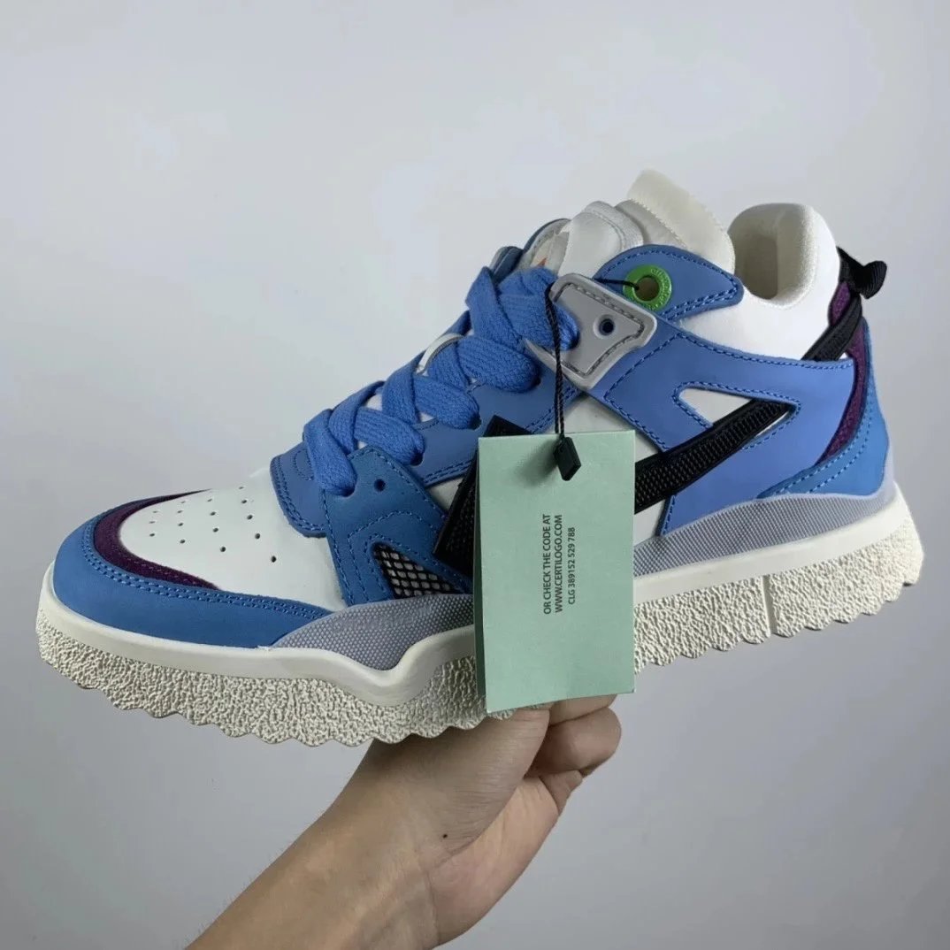 Off-White Diagonal Sneaker Green White Sneakers - 14