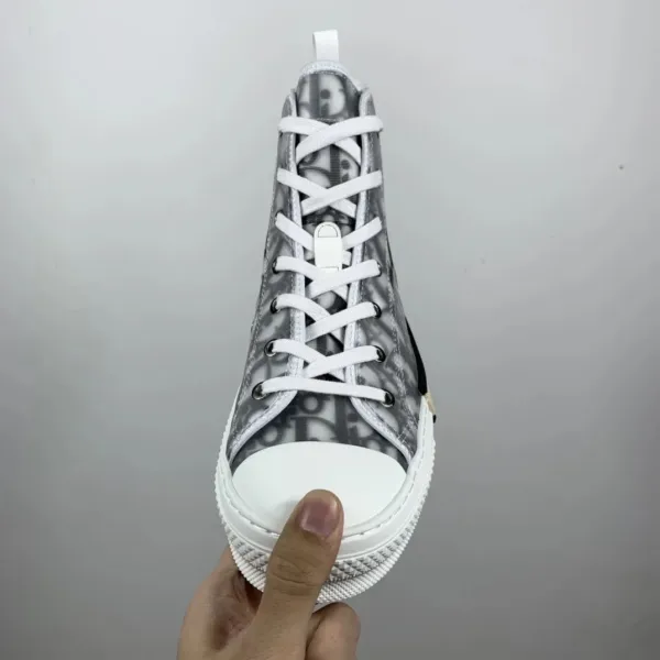 Dior B23 High-Top Transparent Gray Sneakers - 2