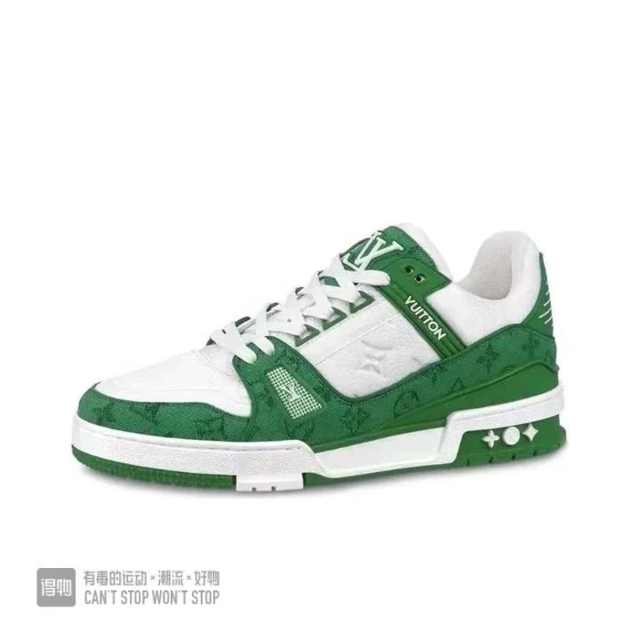 White & Green Denim Embossed