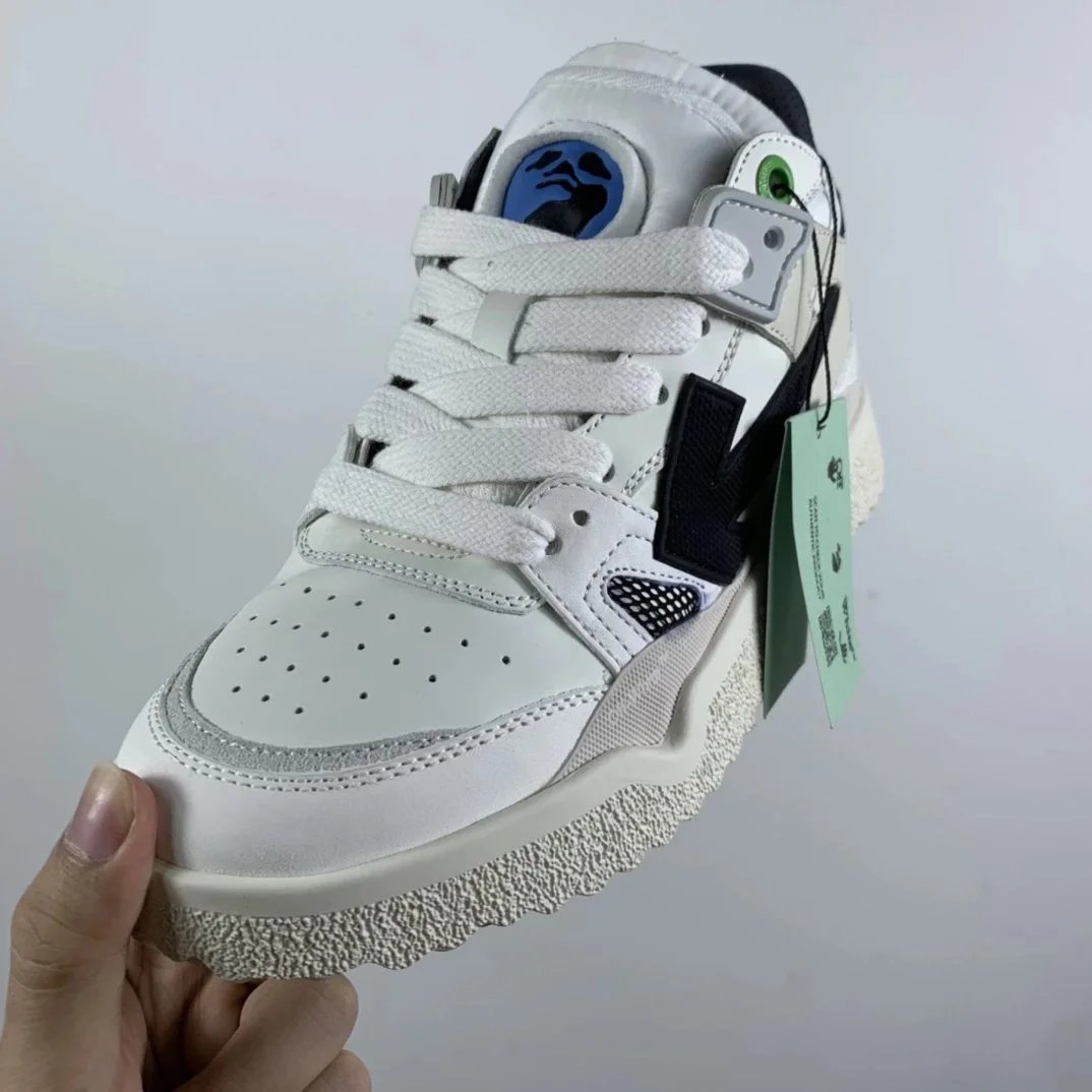 Off-White Diagonal Sneaker Green White Sneakers - 3