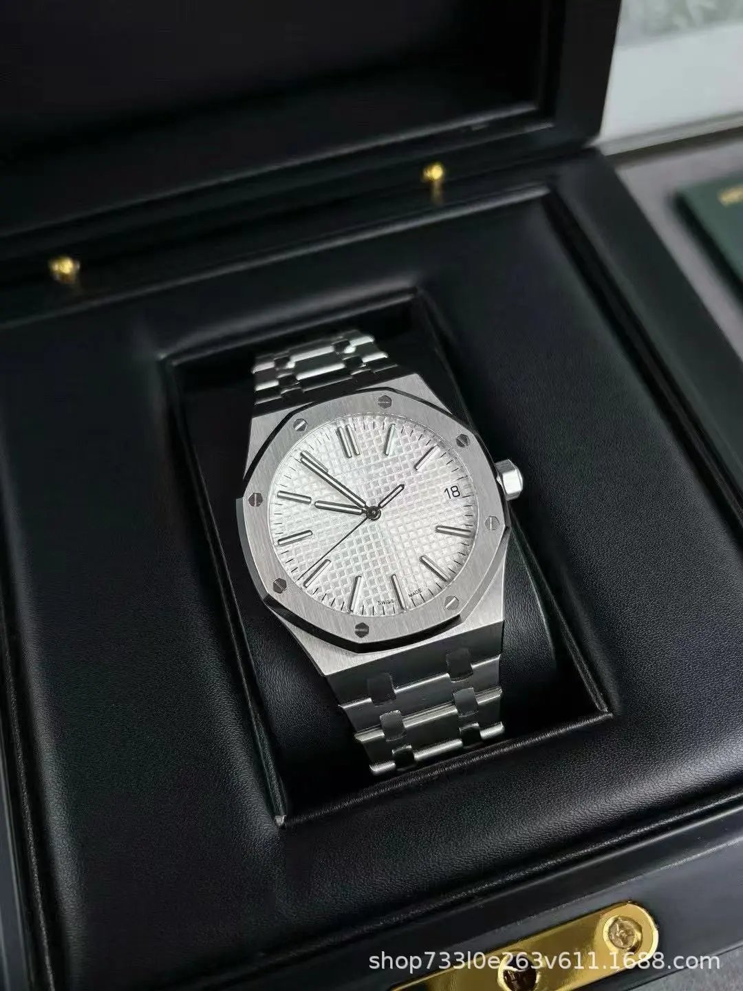 Steel band white dial
