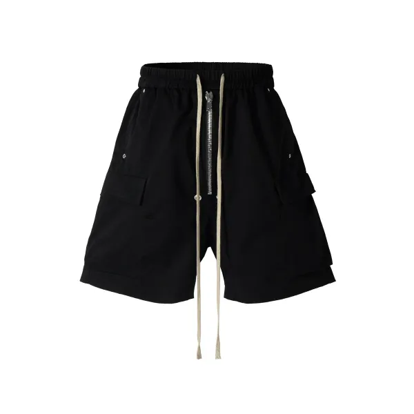 Rick Owens DRKSHDW Cargo Zip-Front Shorts Black - 4