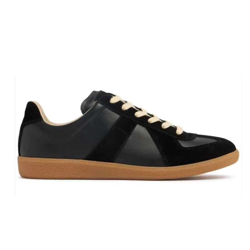 M*ison M*rgiela Replica leather &amp; suede low top sneakers 