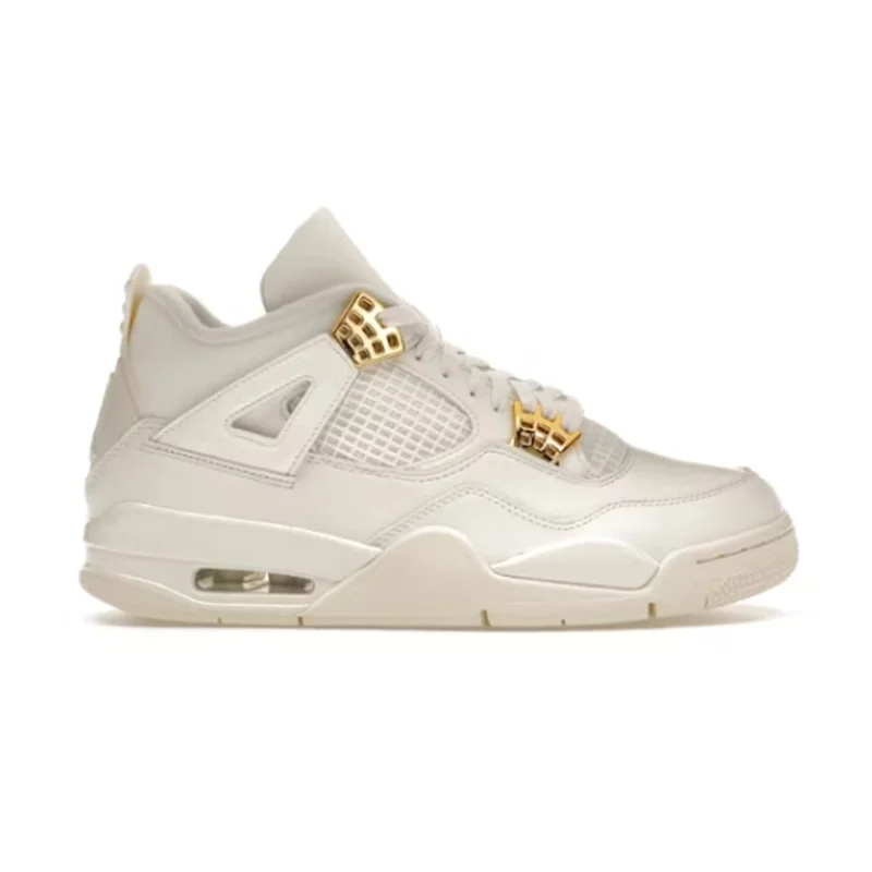 PB bathcJordan 4 Retro Metallic Gold  