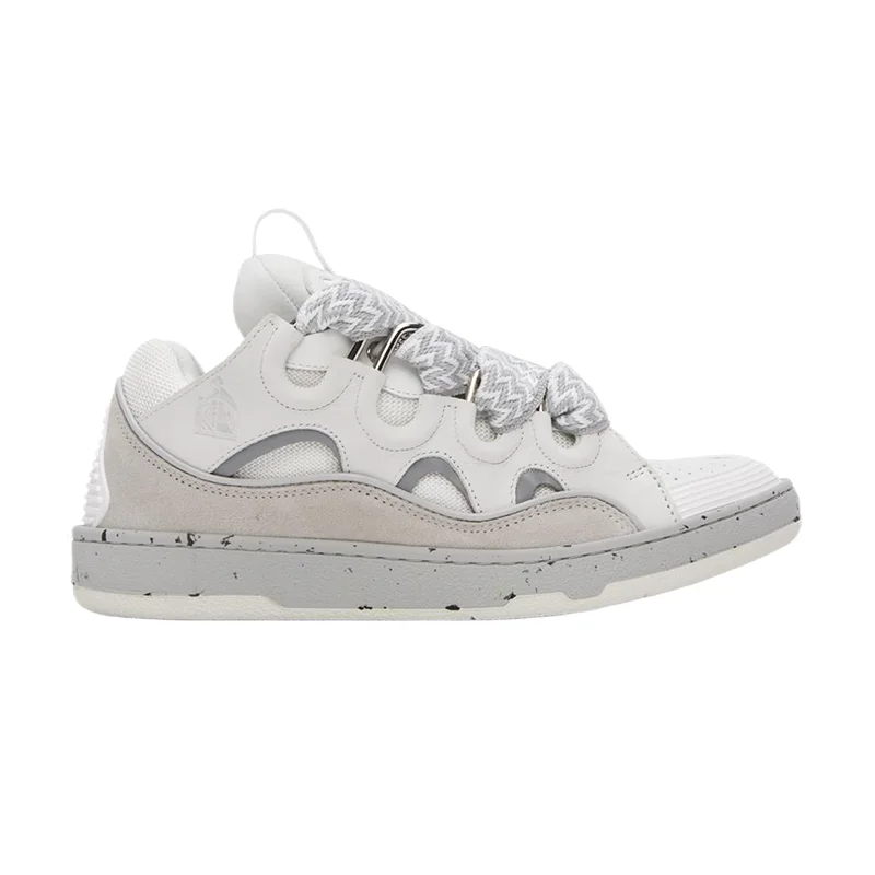 Lanvin Paint Effect L*ce-Up Sneakers 