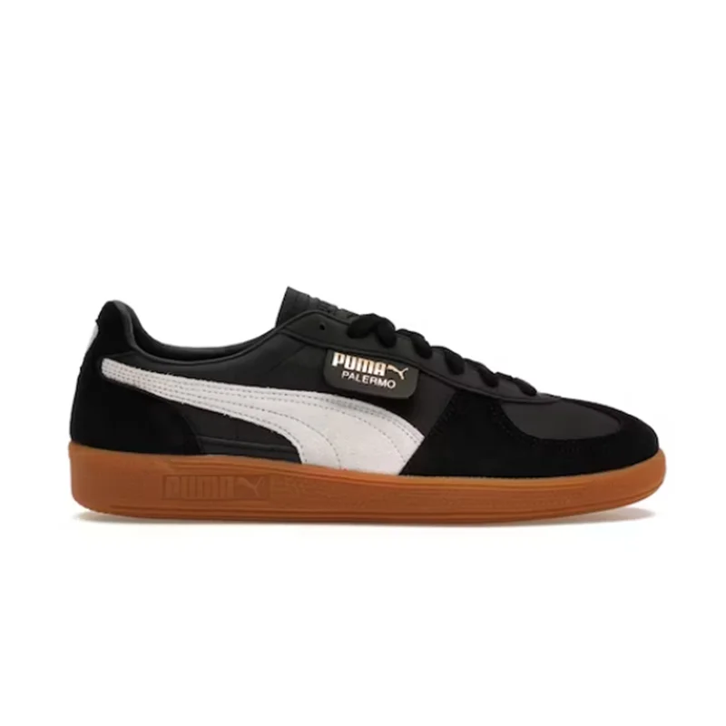 Puma Palermo Leather Black Feather Grey Gum 