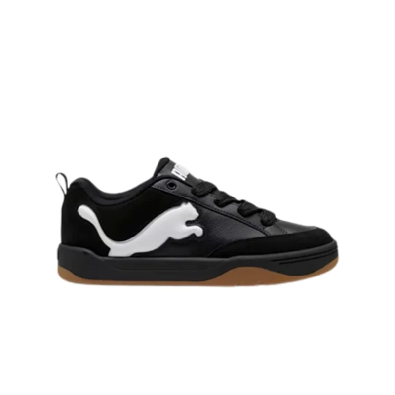 Puma Mens Park Lifestyle Lace Up Sneakers Shoes Casual-Black 