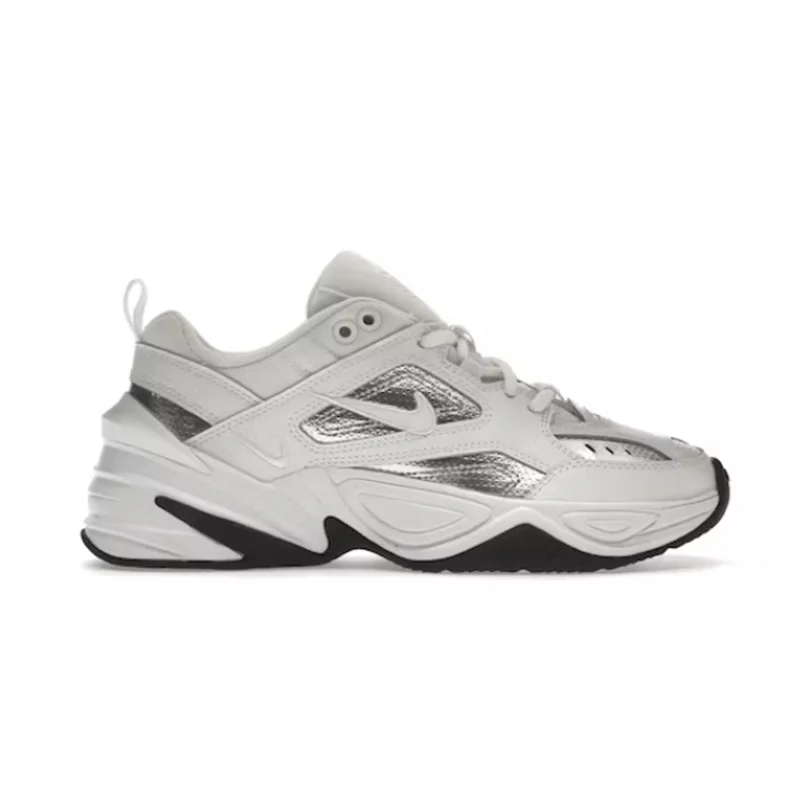 Nike M2K Tekno White Metallic Silver Black 