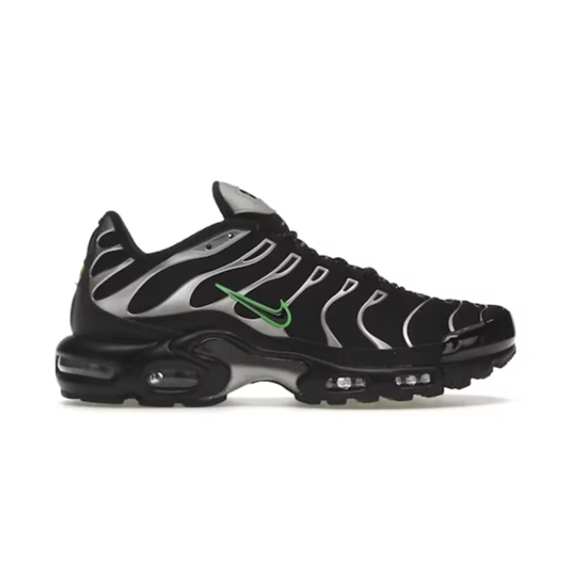 Nike air Max Plus Black Silver Green Strike 