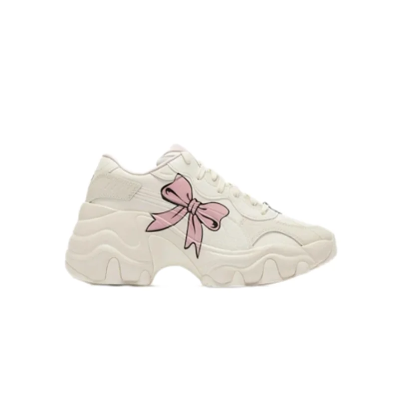 Puma Pulsar Wedge &#39;Cream Pink Red&#39; 