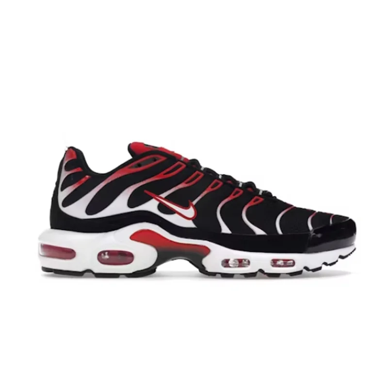 Nike air Max Plus Black White University Red 