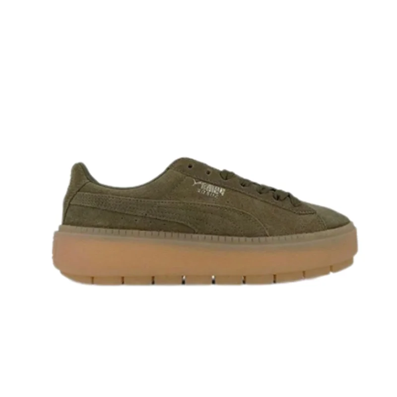 Puma Suede Platform Trace &#39;Olive Night&#39; 