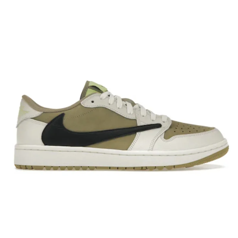 FK batch Jordan 1 Retro Low Golf Trav1s Sc0tt Neutral Olive 