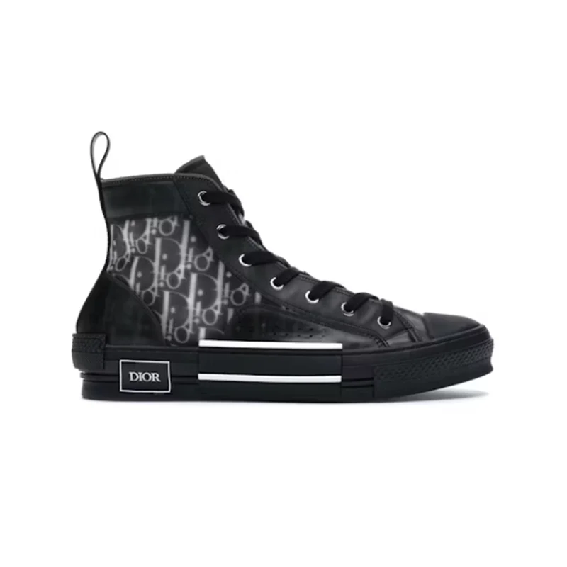 Dior B*3 High Top Canvas Oblique Black 