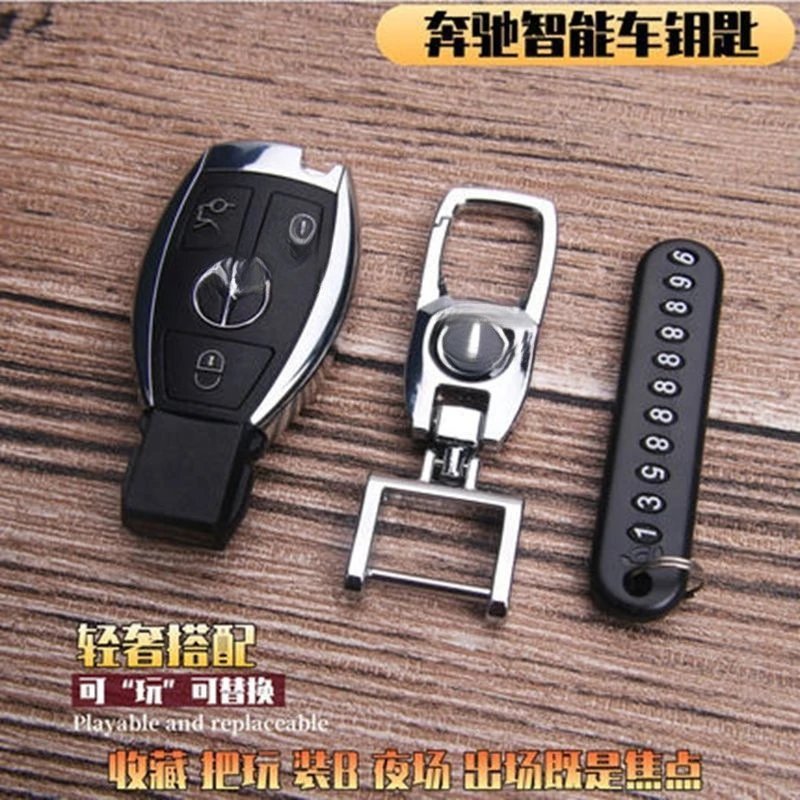 Mercedes-Benz with circuit board, includes key cutting + keychain