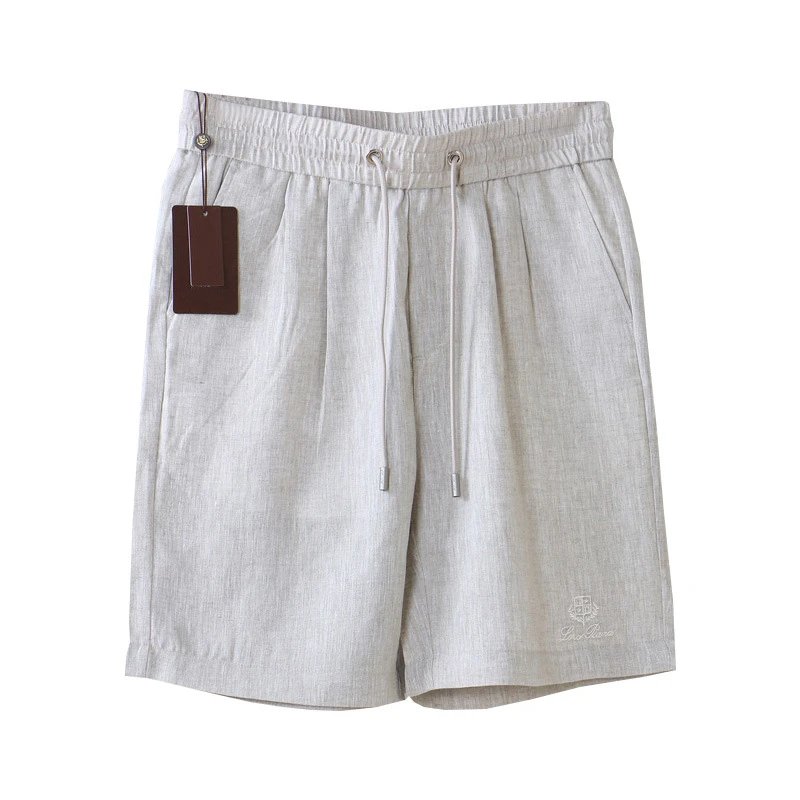 REPLP高级感全男士亚麻阔腿裤立体高端休闲裤中裤五分裤直播