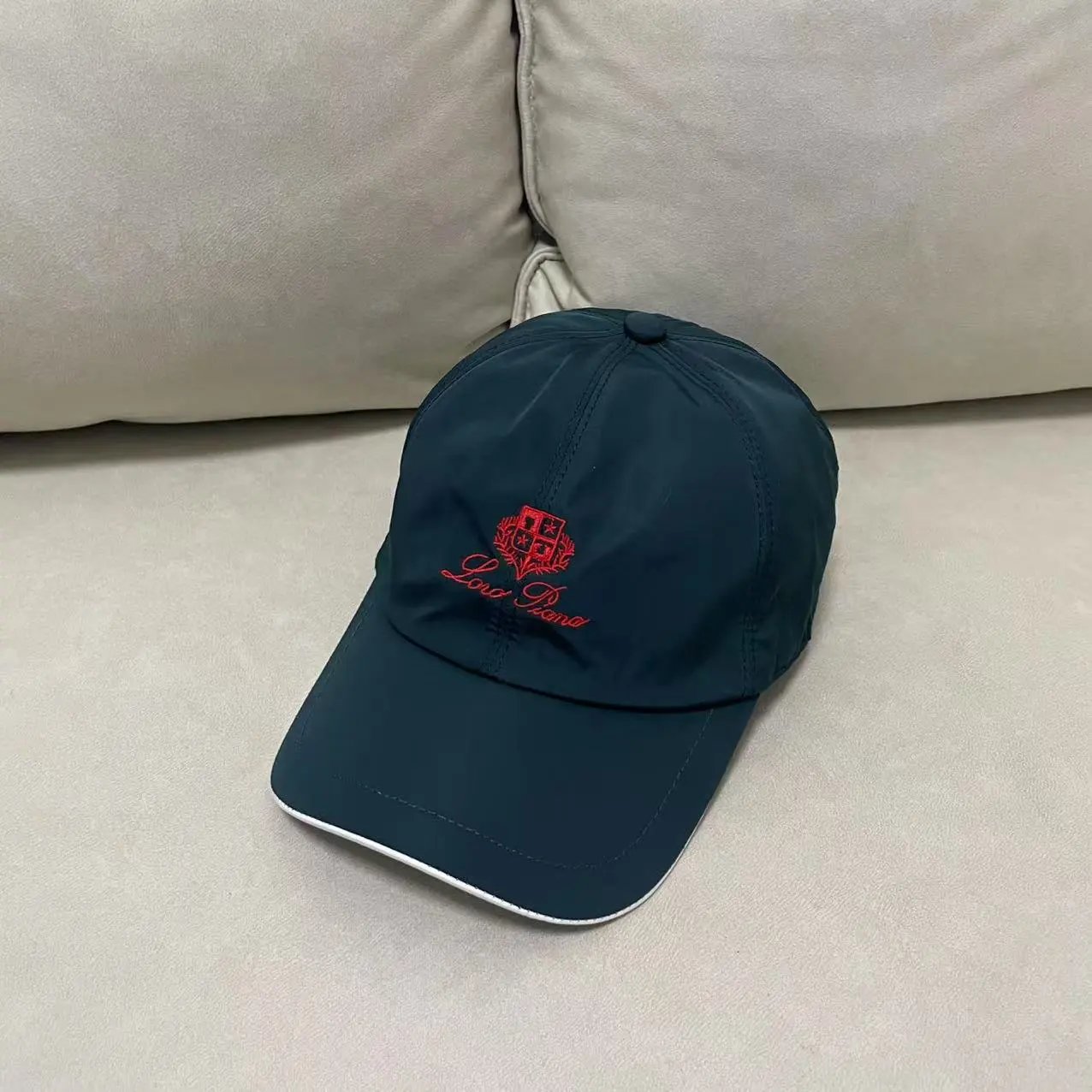 Navy Red Letters