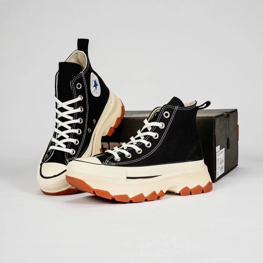 Converse Sneakers All Star 100 Trekwave H platform canvas — Black Rice High-top