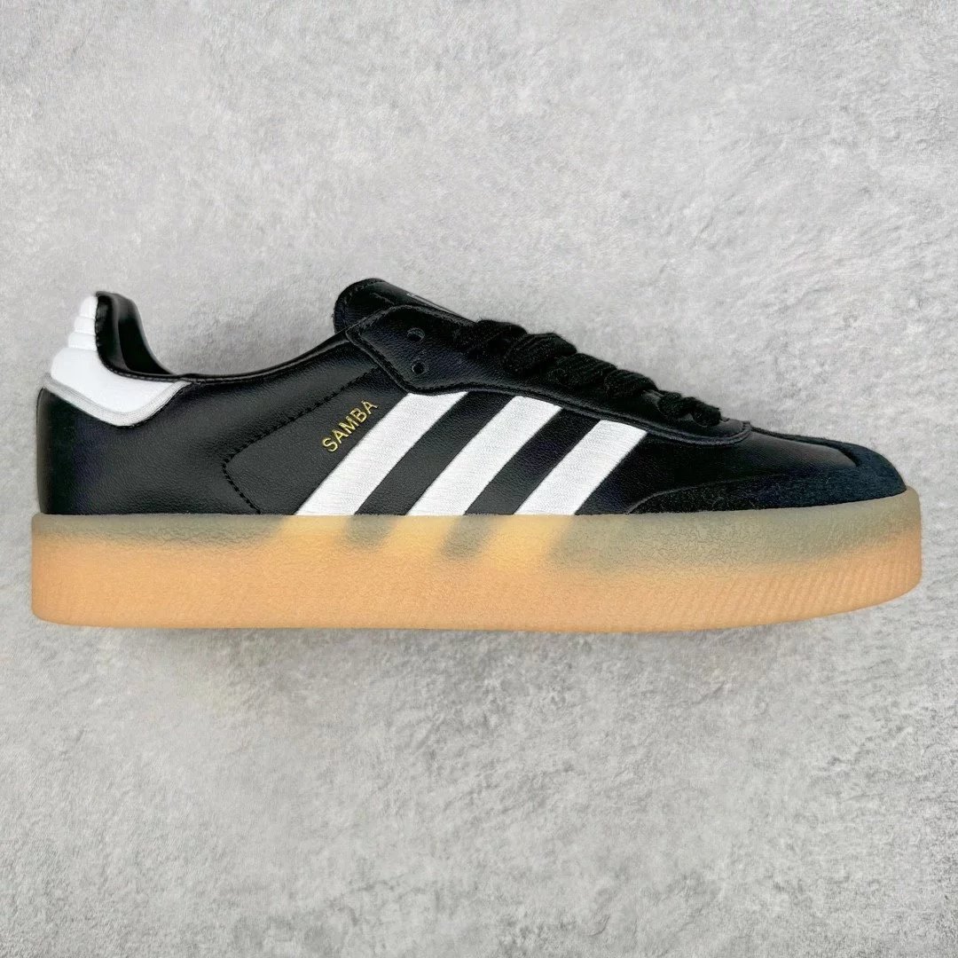 Adidas Sneakers Samba Platform — white and black classic