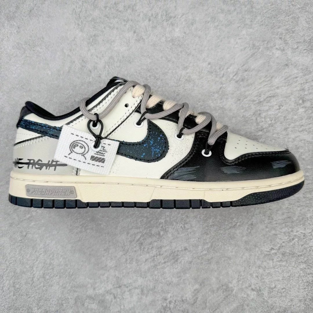 Nike Sneakers Dunk Low custom deconstructed — Star Trek Black and White