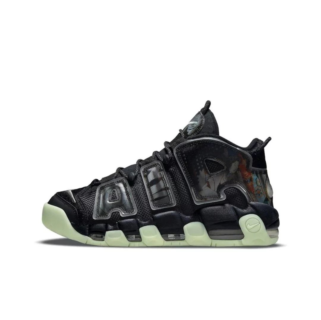 Nike Sneakers Air More Uptempo — black green luminous DM 6213-045