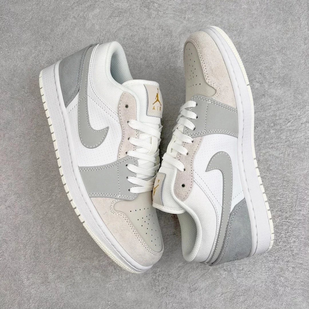 Nike Sneakers Air Jordan 1 Low — Paris white ash