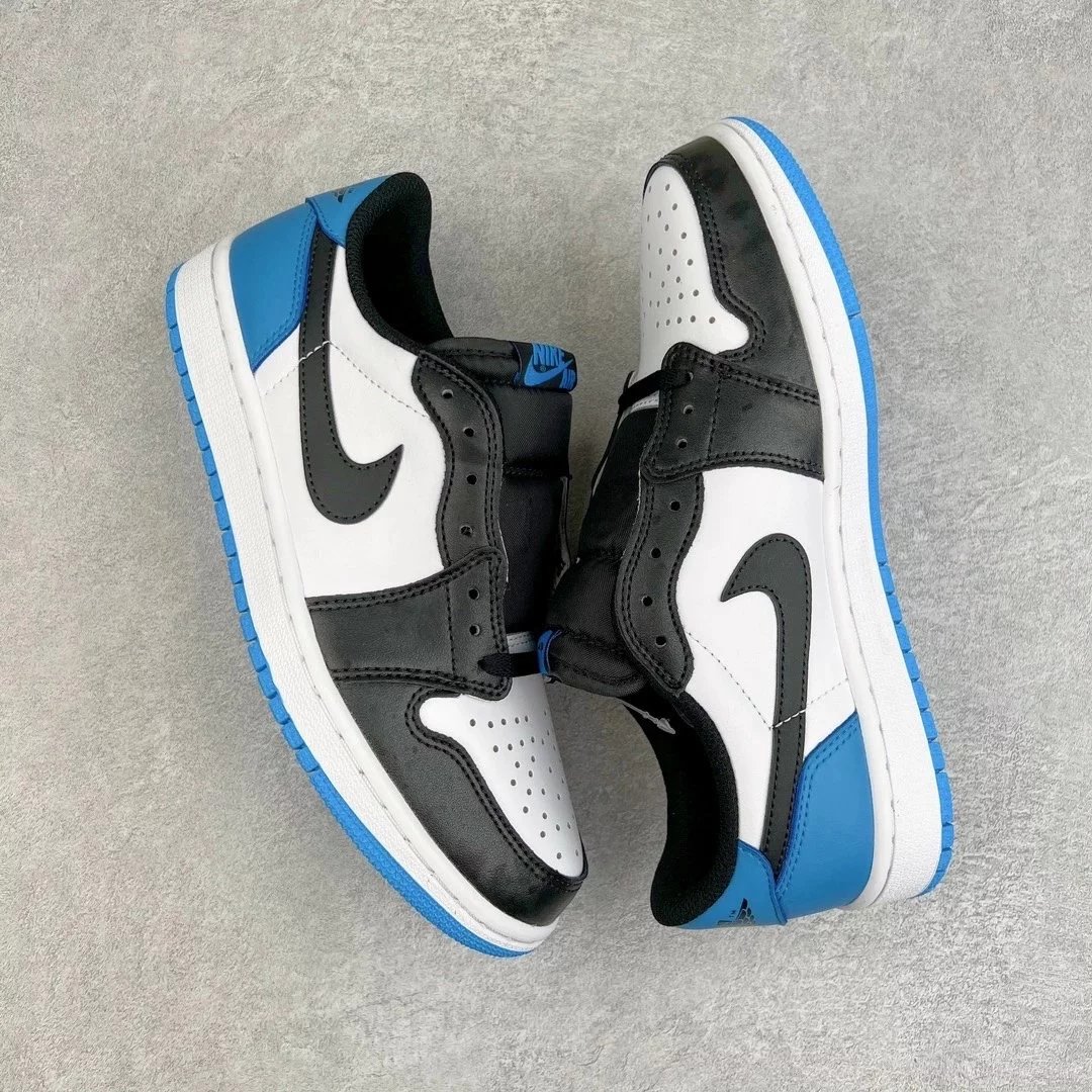 Nike Sneakers Air Jordan 1 Low — Black, white, and blue