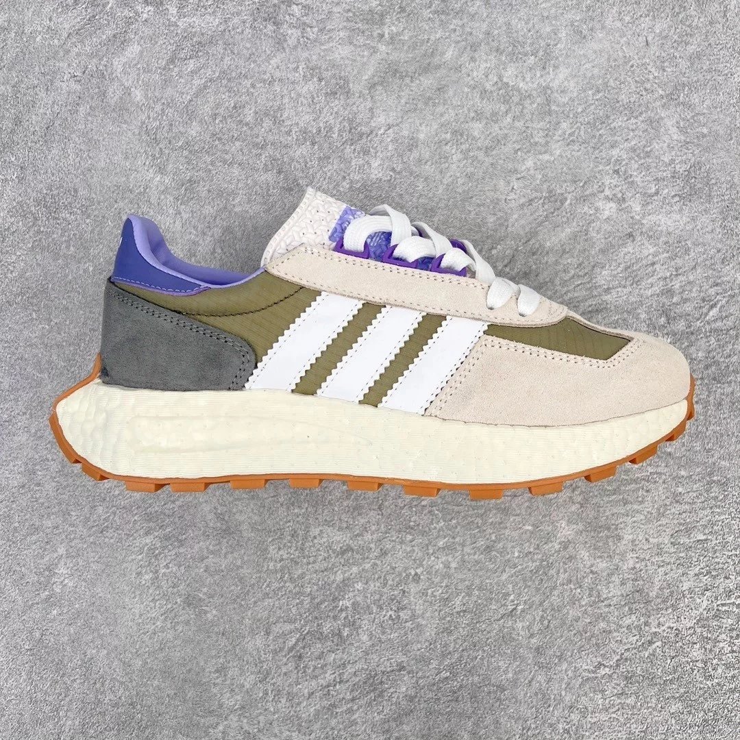 Adidas Sneakers Retropy E5 — green gray blue tail