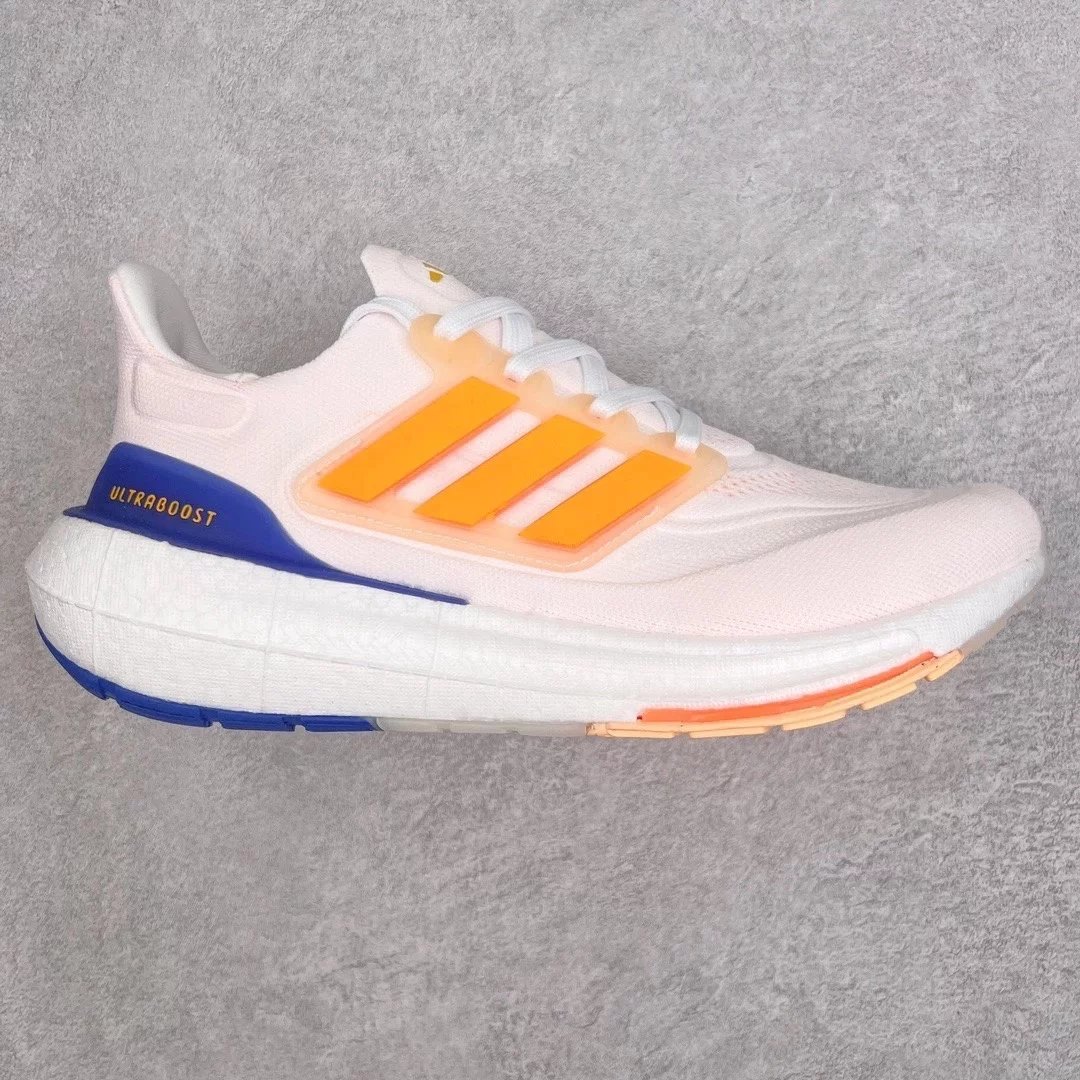 Adidas Sneakers Ultraboost Light — White, yellow, and blue