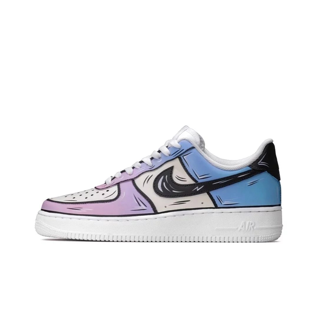 Nike Sneakers Air Force 1 '07 Low Two-Dimensional — Blue powder cotton candy