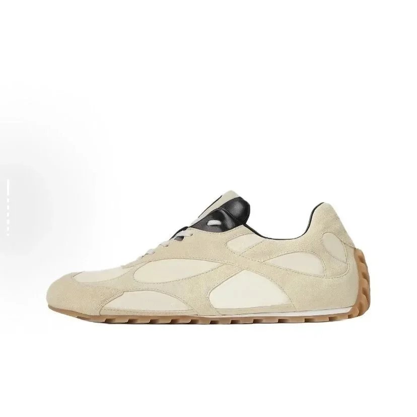 Bottega Veneta Sneakers Lace-up low-top with paneled uppers and gum lug soles — Bv Desun Mi Hei