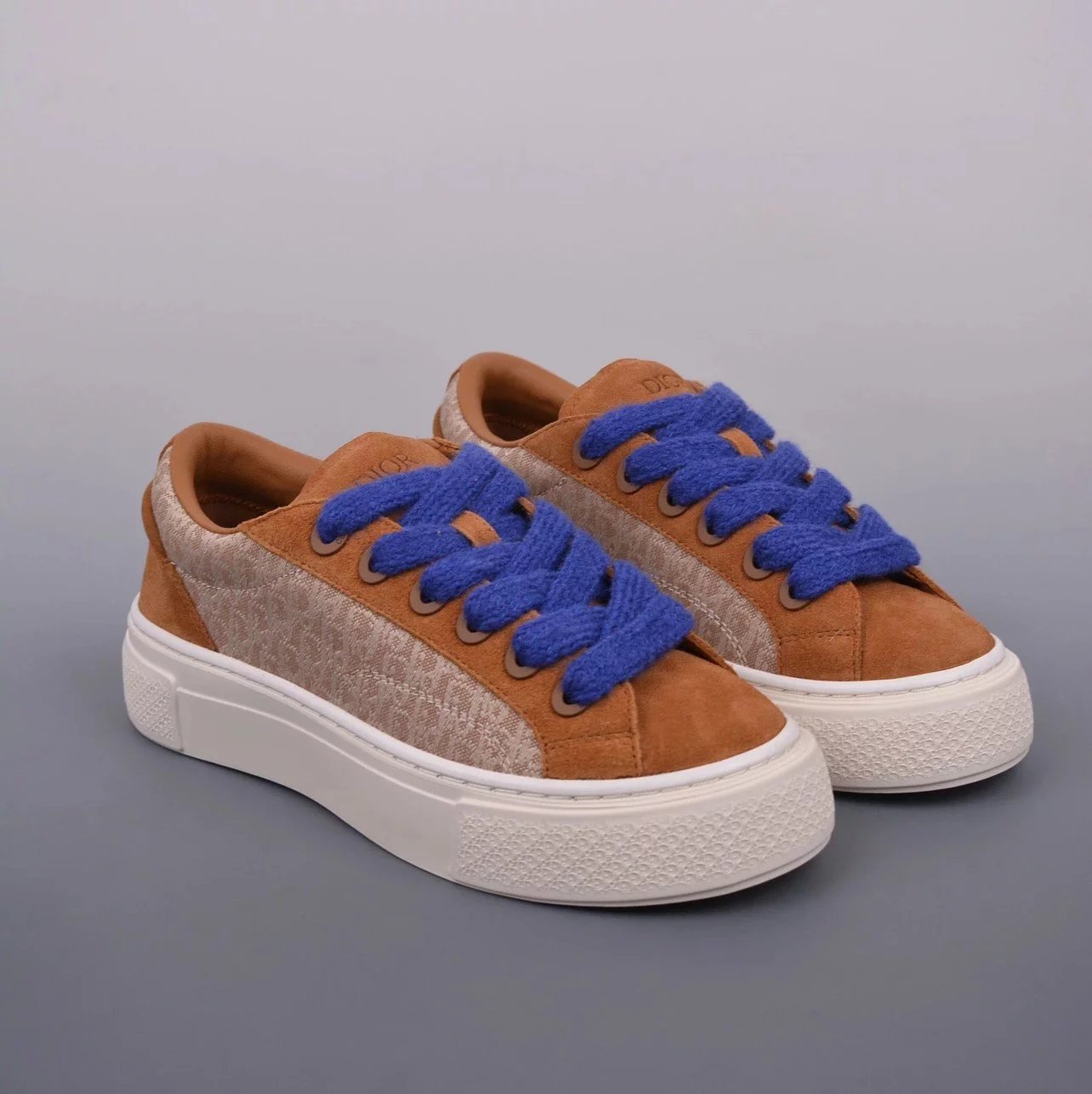 Dior Sneakers B33 Low-Top — Brown blue