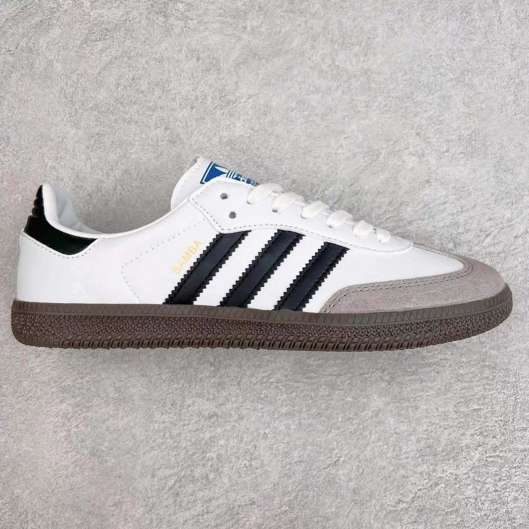 Adidas Sneakers Samba — black and white gray bottom