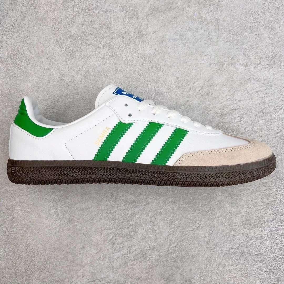 Adidas Sneakers Samba — white powder green