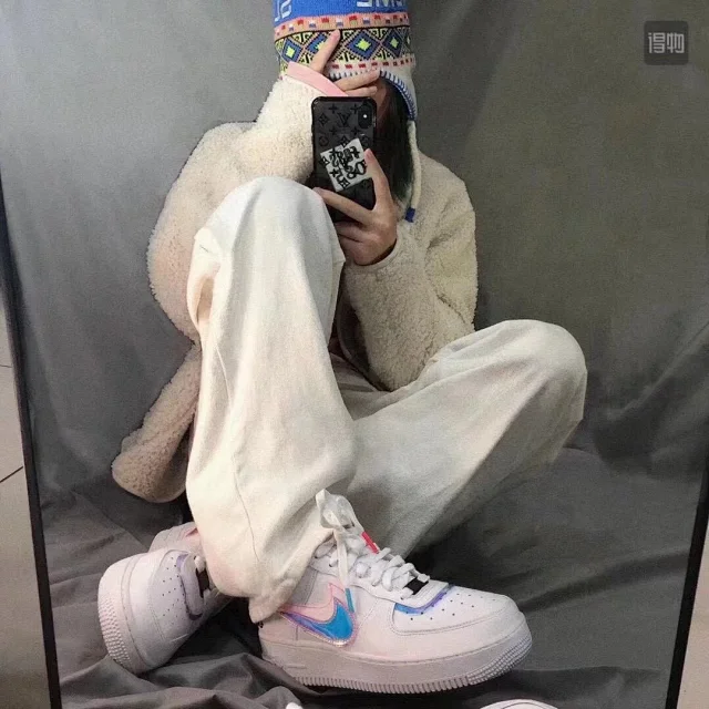Nike Sneakers Air Force 1 low-top with graphic Swoosh designs product detail image 7