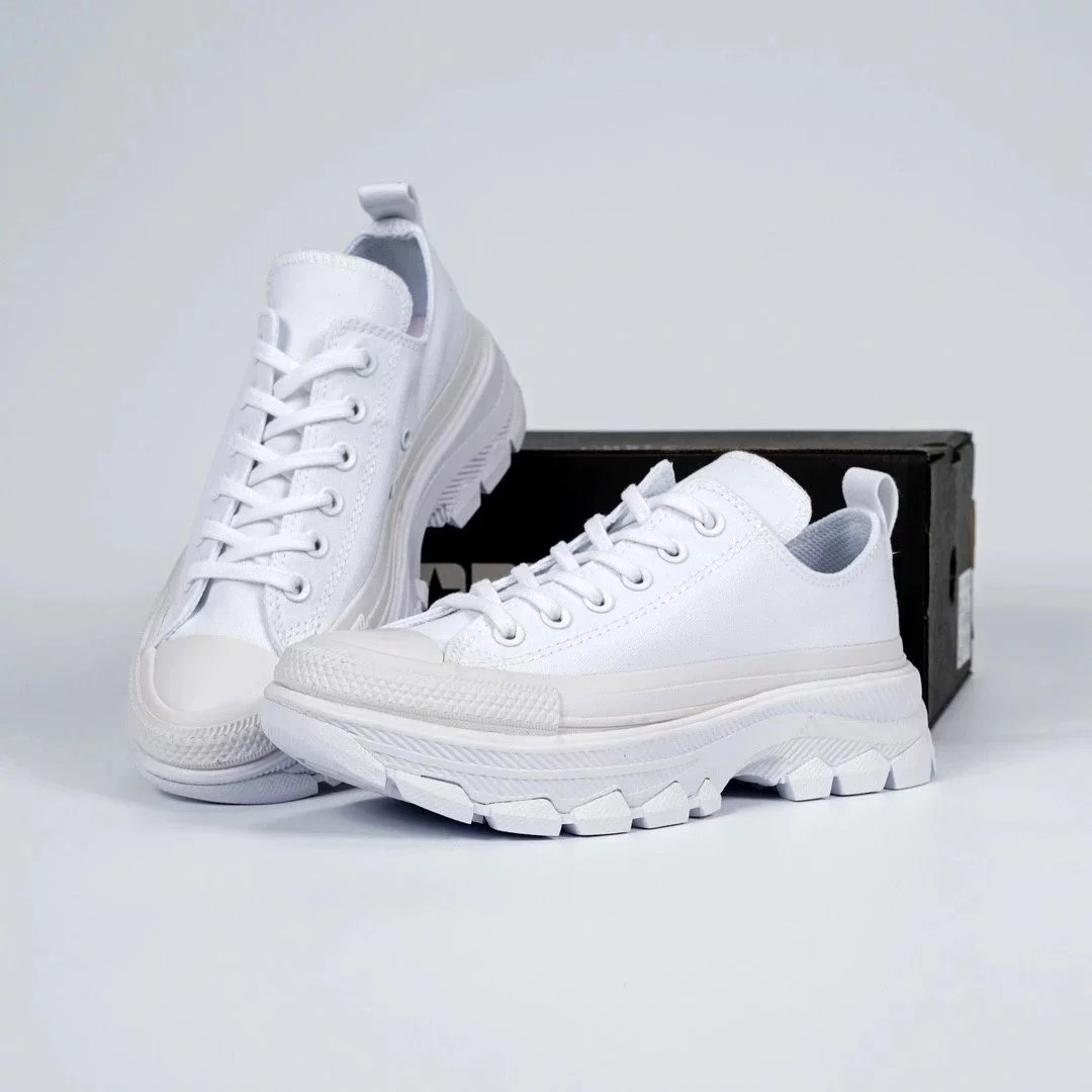 Converse Sneakers All Star 100 Trekwave H platform canvas — White, low-top