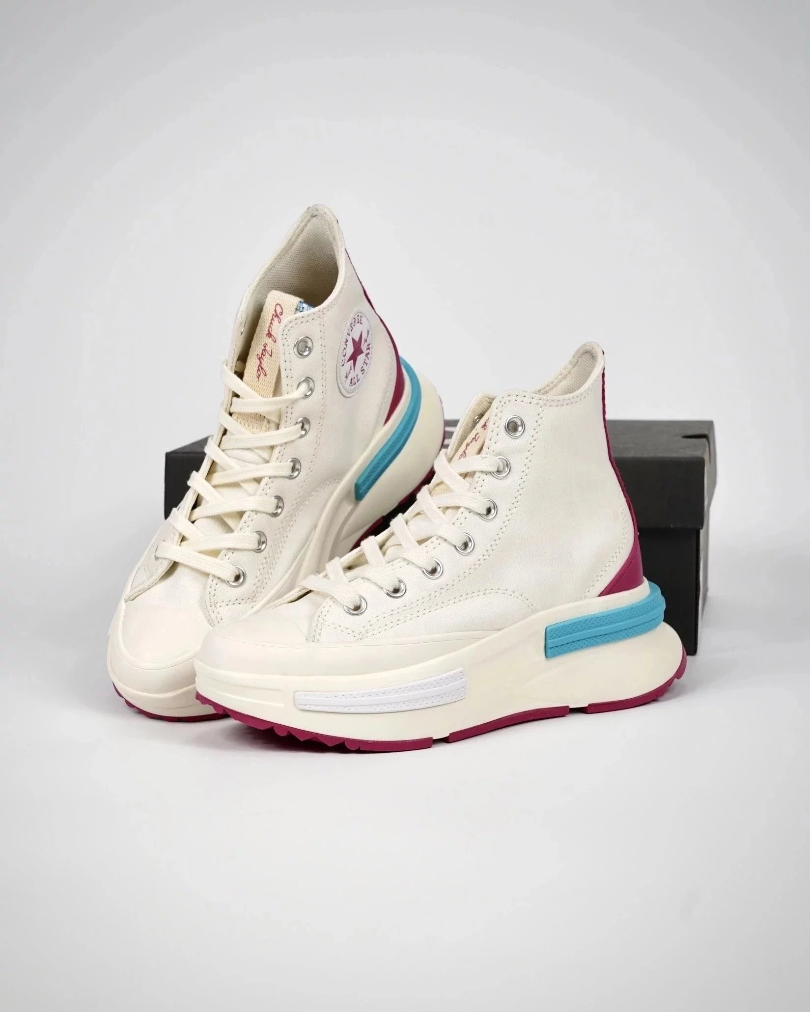 Converse Sneakers All Star 100 Trekwave H platform canvas — Contrast color sandwich