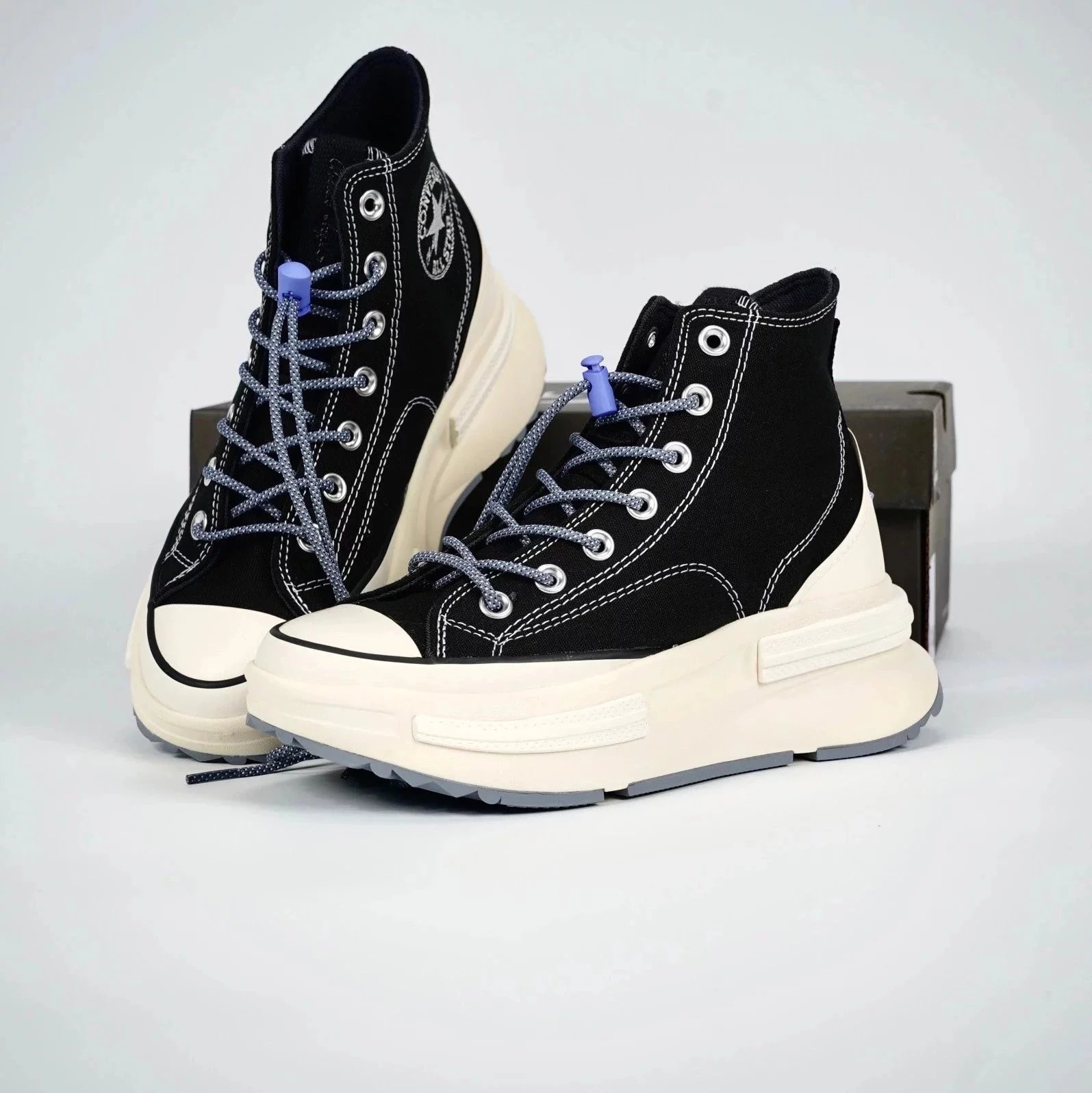 Converse Sneakers All Star 100 Trekwave H platform canvas — muffin black and white