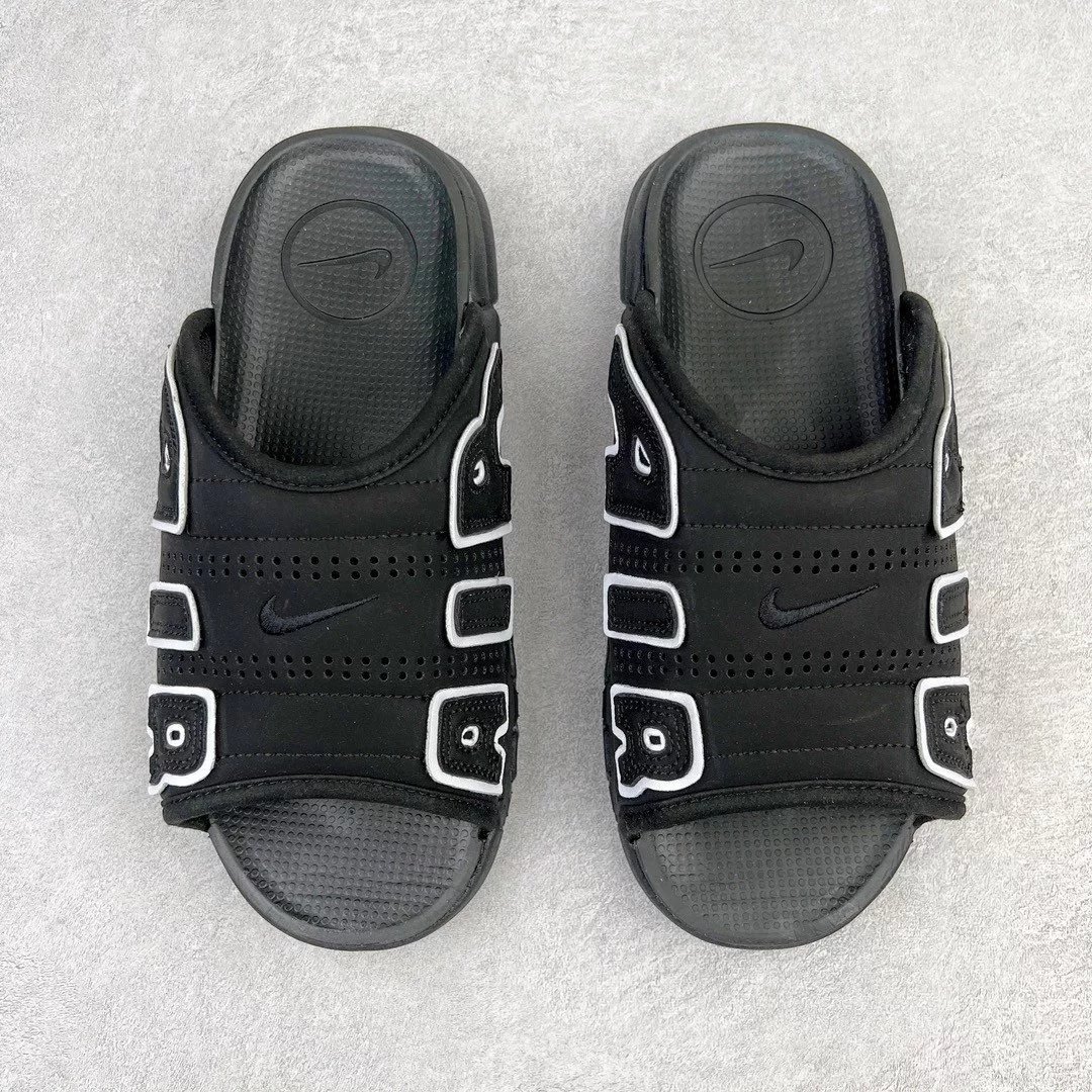 Nike Sandals Air More Uptempo Slide — Black
