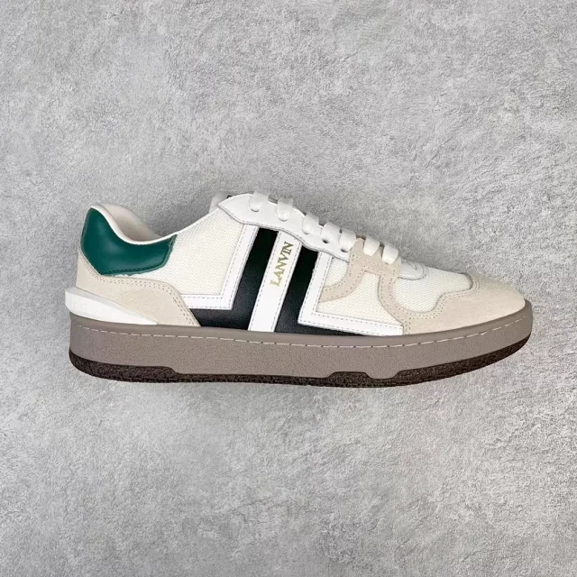 Lanvin Sneakers High-top lace-up with contrast side panels product detail image 1