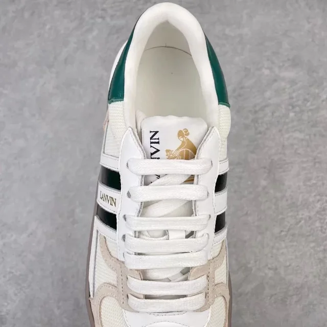 Lanvin Sneakers High-top lace-up with contrast side panels product detail image 4